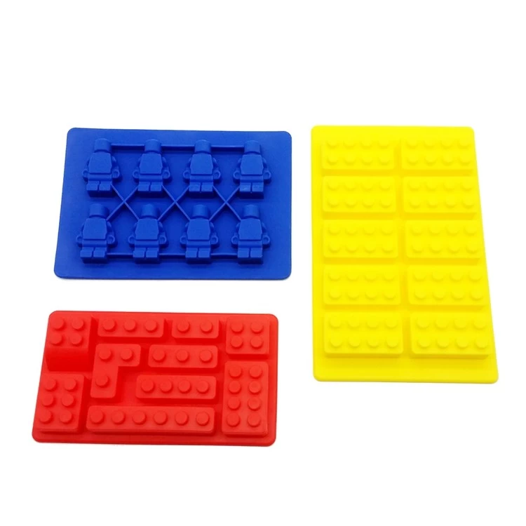 Lego Star Wars Ice Mold Supplier Reusable Minifigures&Building Block Silicone Ice Cube Tray, Silicone Minifigures Chocolate Mold