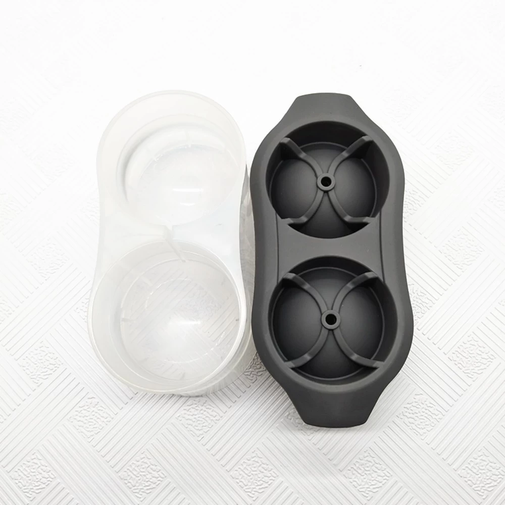 New Arrival ! 2 pack Plastic Large ice ball mold, Silicone ice cube tray for Whisky Party