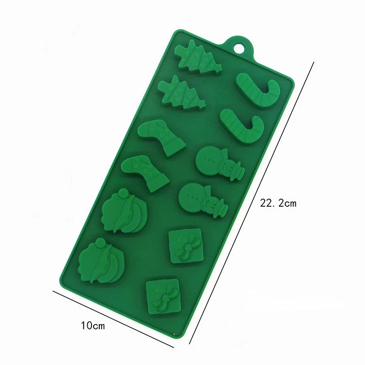 Wholesale Christmas Silicone chocolate mold tray , BPA Free silicone candy mold
