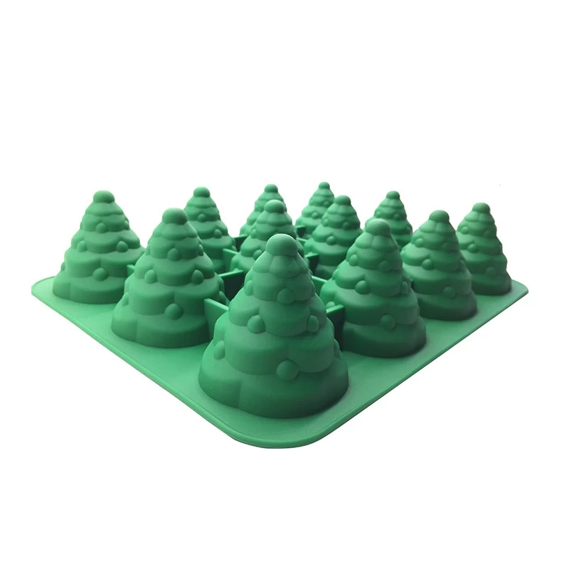 Wholesale Factory Direct FDA Silicone DIY Christmas Tree cake mold, Christmas tree candle mold Jello Mold