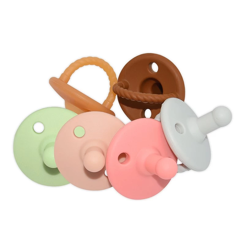 Wholesale Food Grade Silicone pacifier Baby sleeping Pacifier Soft Infant Teething Toy