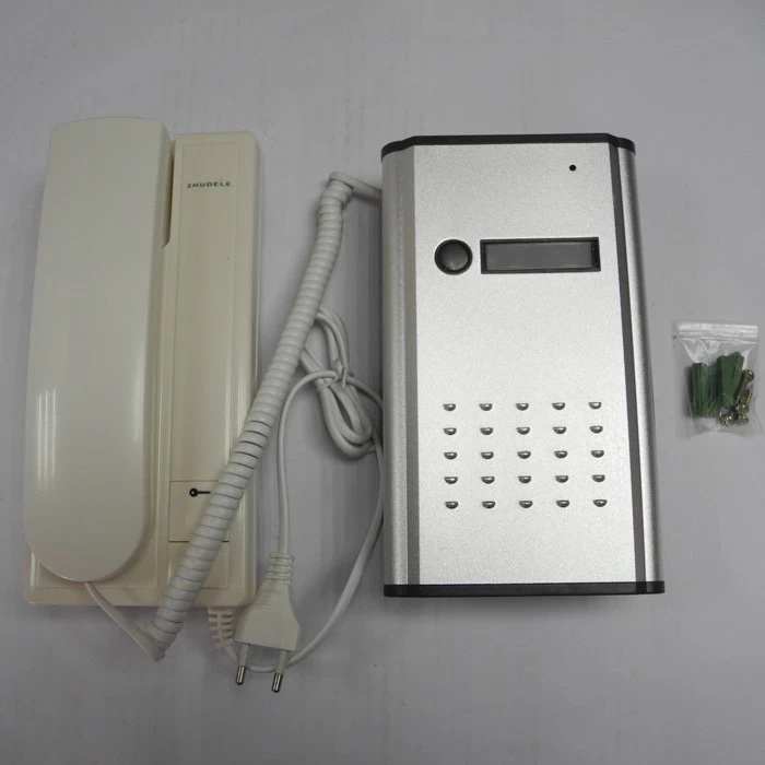 चीन 2-तार कनेक्शन ऑडियो द्वार फोन सुरक्षा इंटरकॉम सिस्टम PY-DP3208A उत्पादक