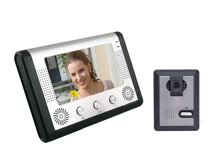 China 7 inch color video intercom doorbell tow up to six combinations of two PY-V801MA11 manufacturer