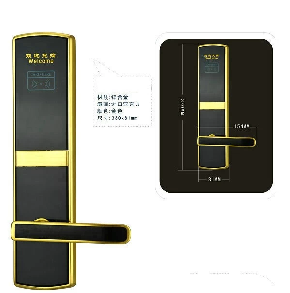 China New Coming Hotel keyless door lock Korea design for hotel motel PY-8392 manufacturer
