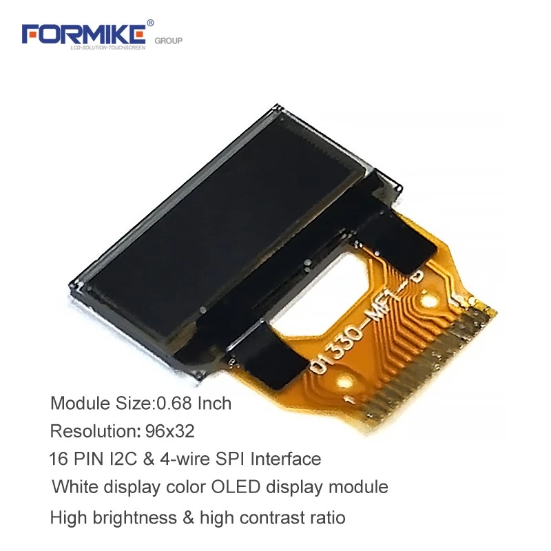 0.68英寸96x32 OLED SPI屏幕微型OLED面板SH1106G OLED显示模块（KWH0068UX01）