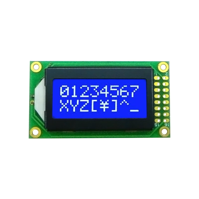 0802 Caractere LCD Screen Stn 8x2 LCD Módulo de exibição LCD (WC0802T3SGW1B)