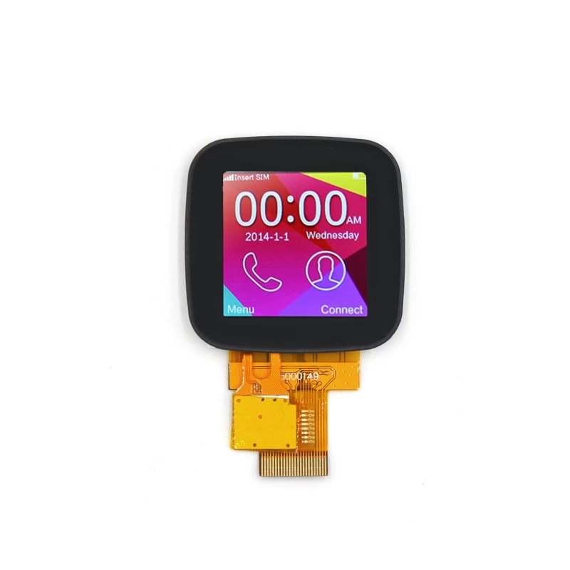 中国 1.54英寸电容式触摸面板240x240方形IPS TFT LCD显示屏（KWH0154DF03-C02） 制造商