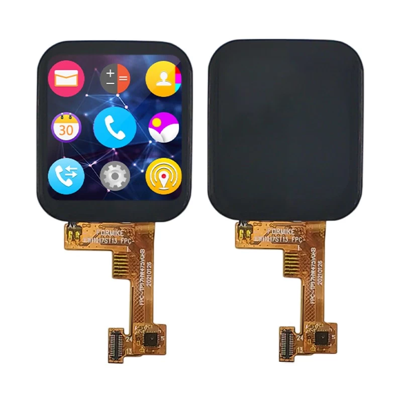 China 1.69 Inch 240x280 Smart Watch LCD Small TFT Display Wearable TFT LCD Module manufacturer