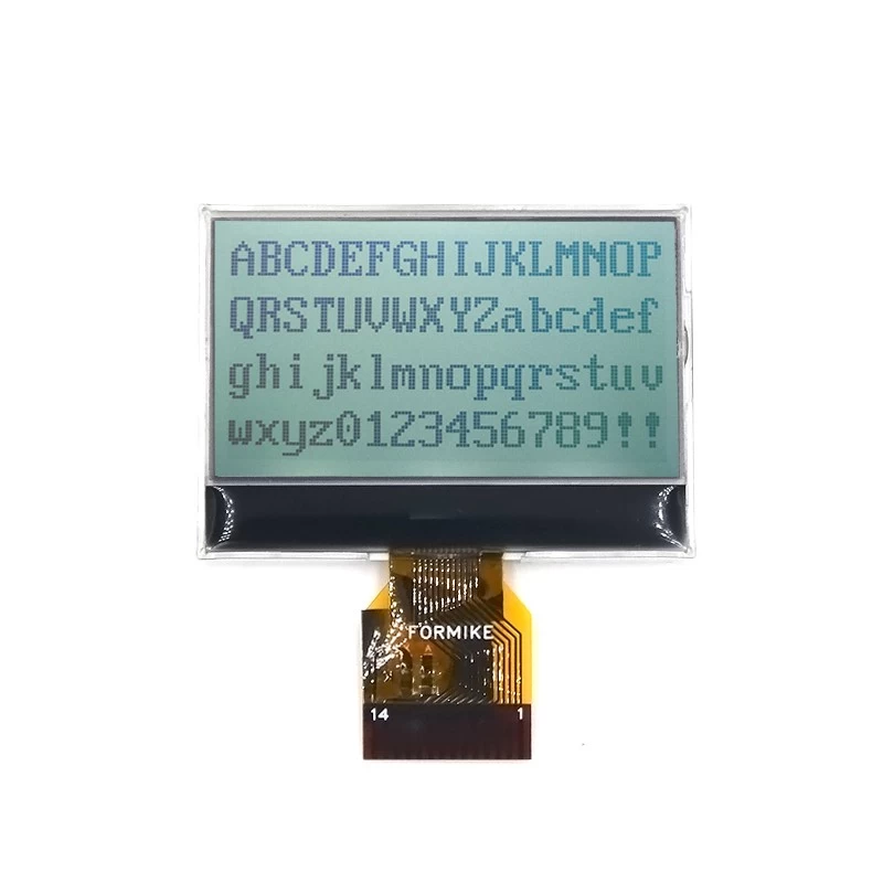 128 × 64 FSTN COG 12864 شاشة LCD رسومية مع واجهة SPI (WG1206Z1FSW7G)