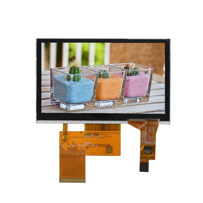 4.3 بوصة شاشة LCD ملونة TFT وحدة 480x272 شاشة LCD مع شاشة تعمل باللمس بالسعة (KWH043ST43-C01)