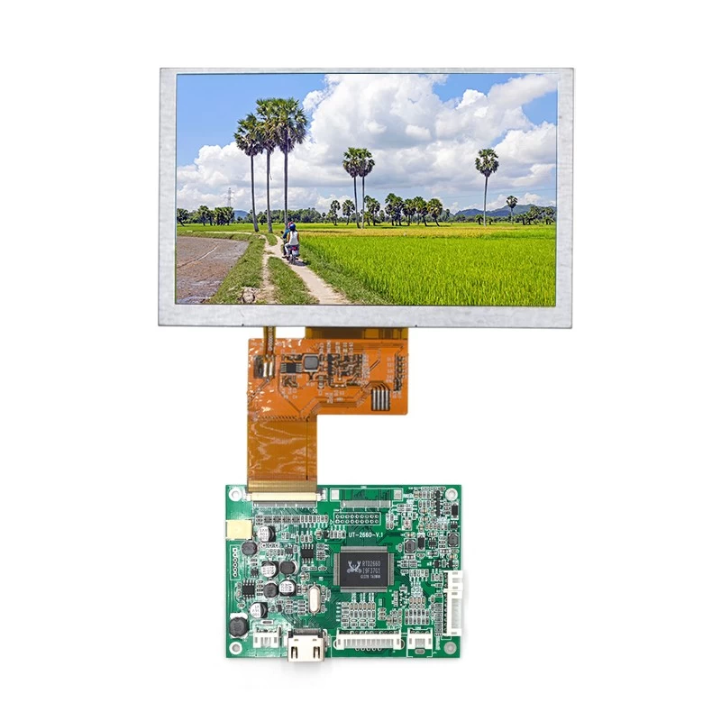 800x480 TFT LCM لوحة 5.0 بوصة WVGA ملونة TFT شاشة LCD 5 بوصة شاشة LCD الصناعية (KWH050ST13-F01)