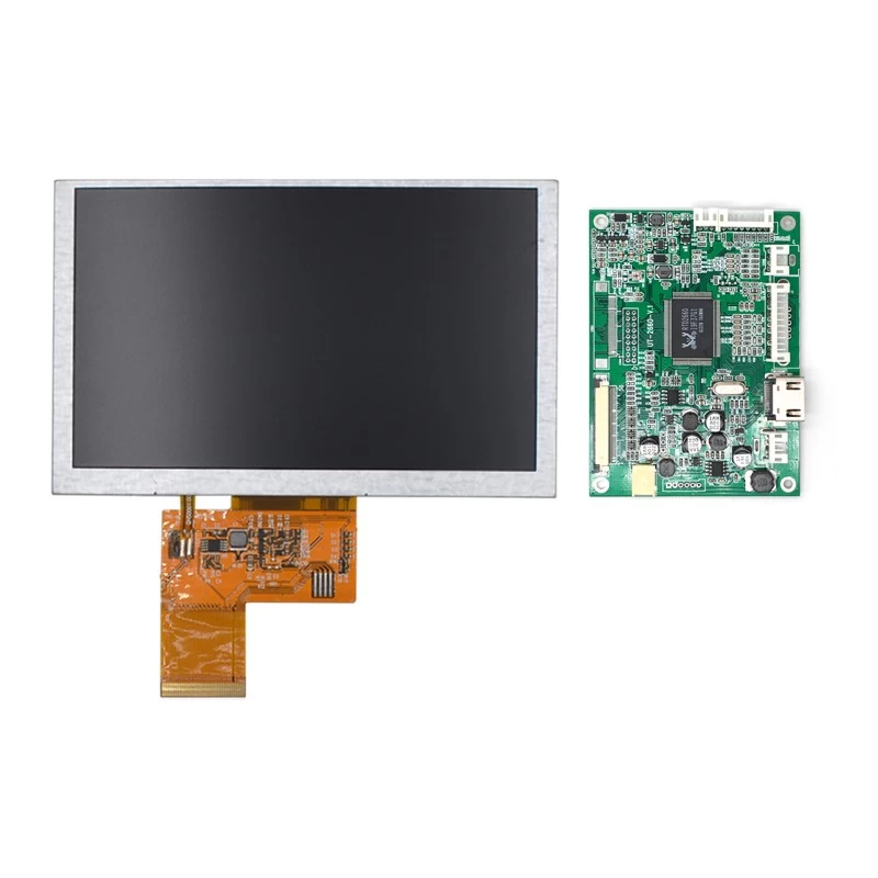 800x480 TFT液晶显示器面板5.0英寸WVGA彩色TFT液晶屏幕5英寸工业LCD显示器（KWH050ST13-F01）