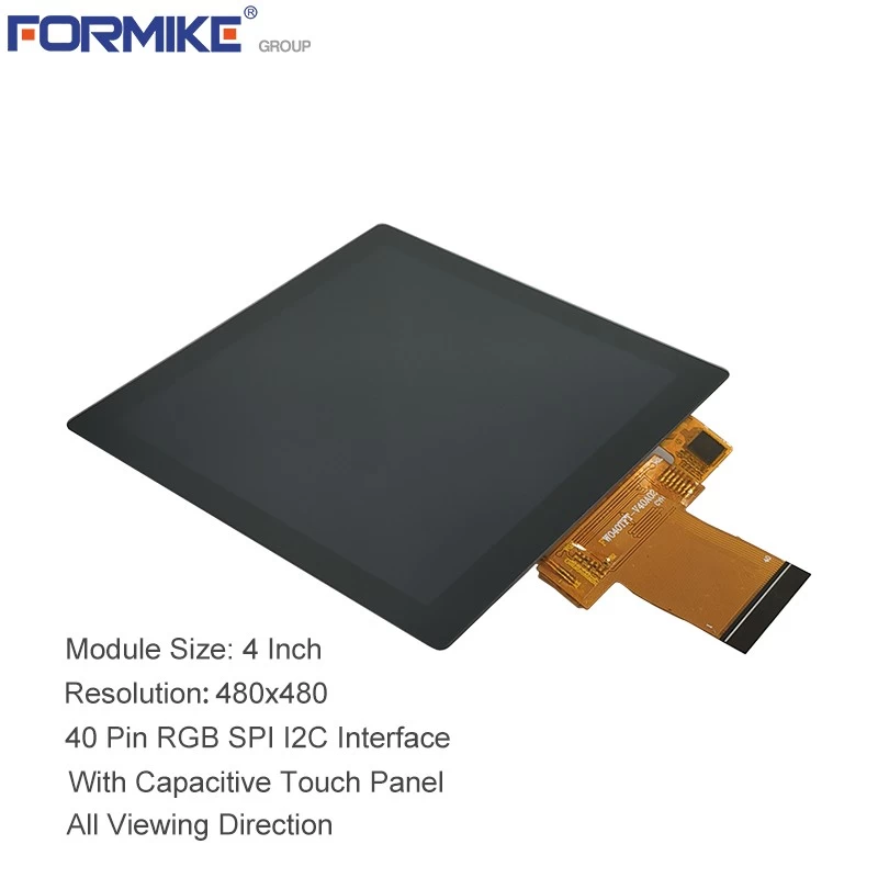 电容屏4英寸480 * 480正方形显示屏4英寸IPS TFT液晶触摸屏（KWH040ZX07-C01）