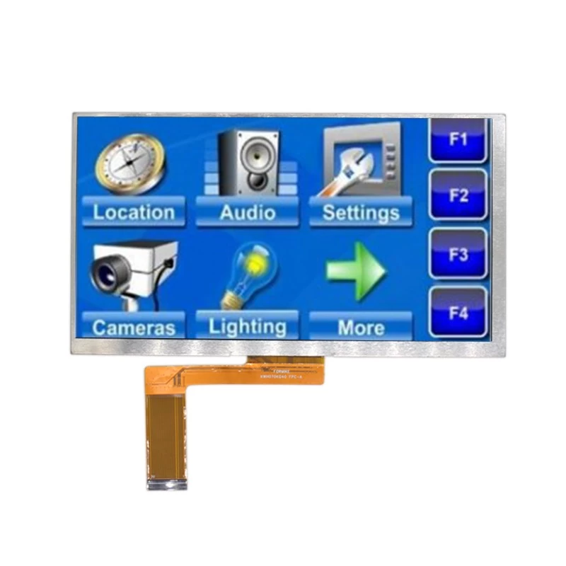 Barato 1024x600 LCD Módulo 30 Pin TFT LCD Tela LCD de 7 polegadas TFT LCD com interface MIPI DSI (KWH070KQ40-F07)