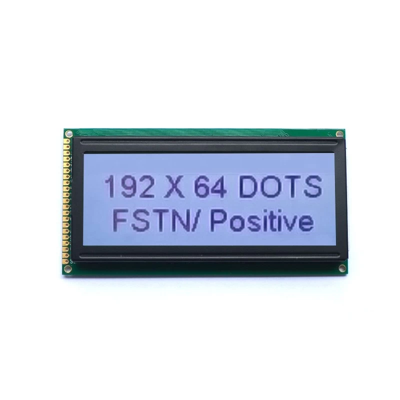 Custom FSTN 192X64 DOT DU MATRIX LCD Écran d'affichage en cristal liquide (WG1906Y1FSW7B-B)