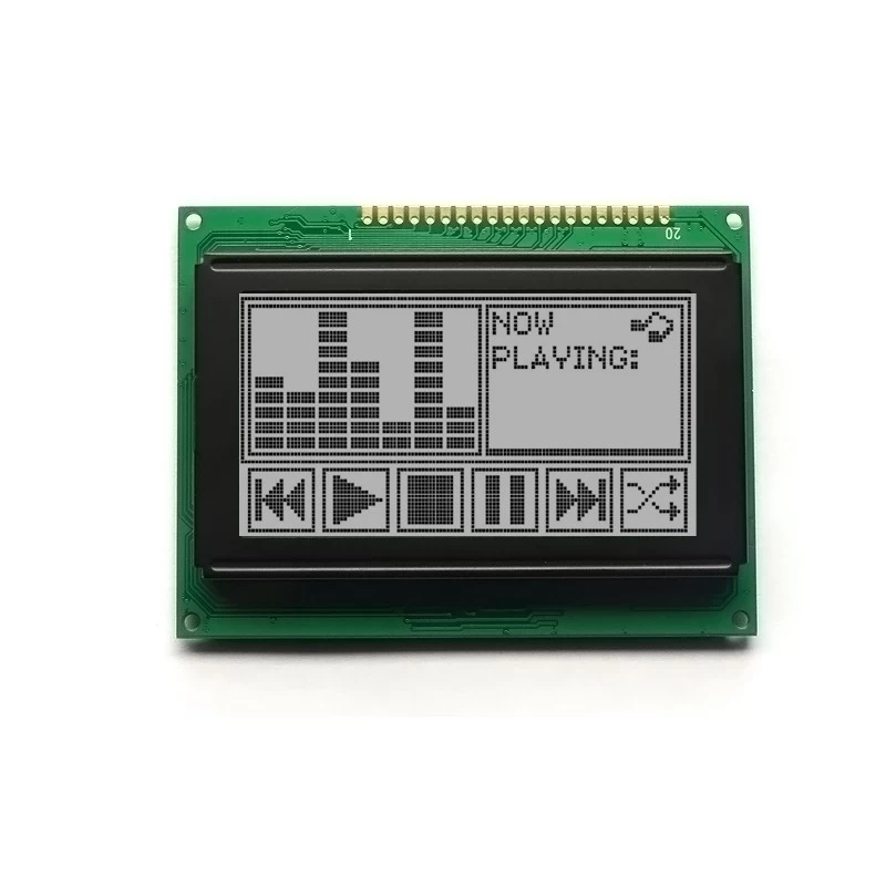 图形LCM模块PANTALLA LCD显示器12864 LCD图形屏幕128x64（WG1206F2FSW6B）