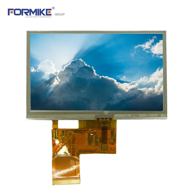 الصين المنتج الساخن 4.3 "TFT LCD 480X272 اللمس مع لوحة لمسة مقاومة (KWH043ST43-F02) الصانع