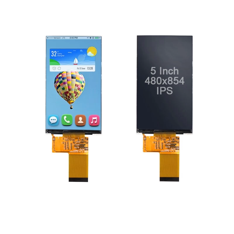 China IPS LCD-Modul 480x854 LCD-Display 5-Zoll-TFT-Bildschirm mit 45-poligem FPC (KWH050ST20-F01) Hersteller