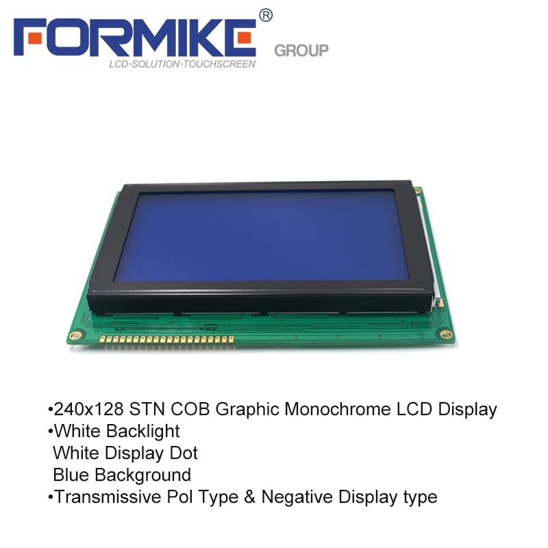 负LCD屏幕STN COB 240x128 LCD显示器240128图形LCD模块（WG2412Y4SGW6B）