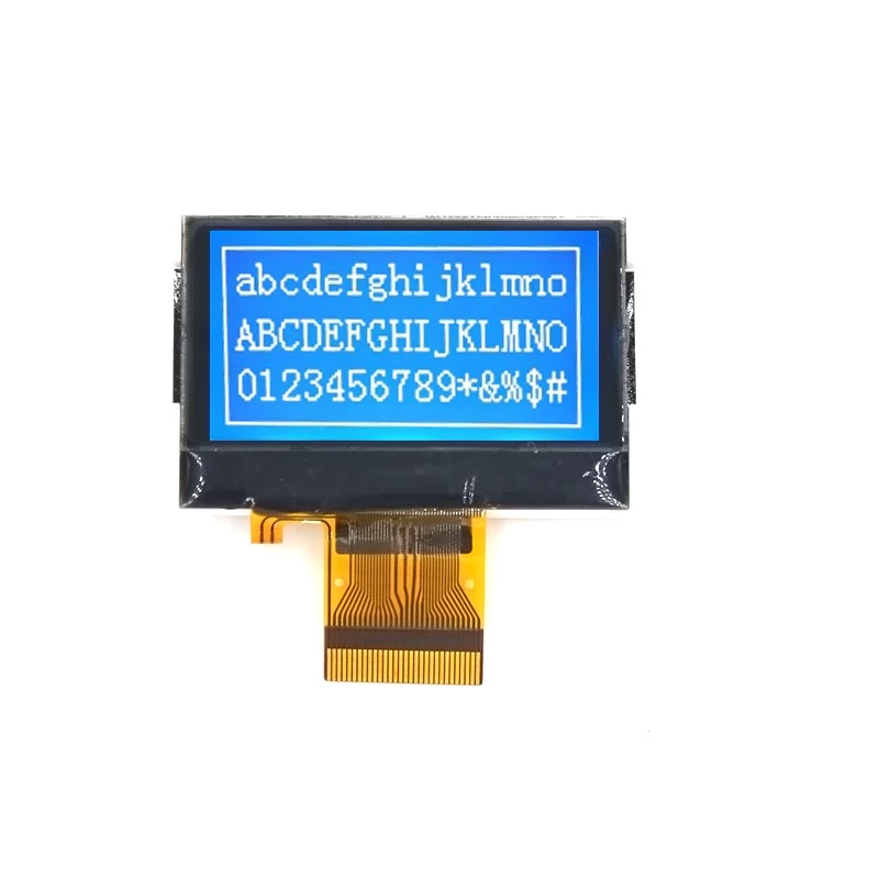 负透射12864 COG LCD 128 * 64图形STN LCD显示模块（WG1206Z6SGW7G）