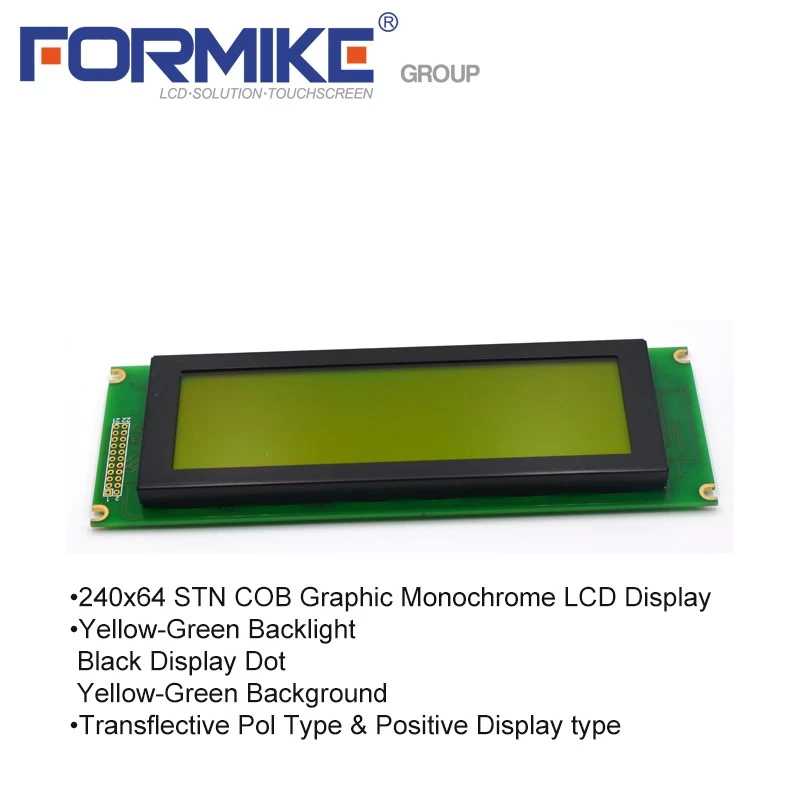 STN Positive Monochrome 240x64 Graphic LCD Display Module(WG2406Y2SBY6B)