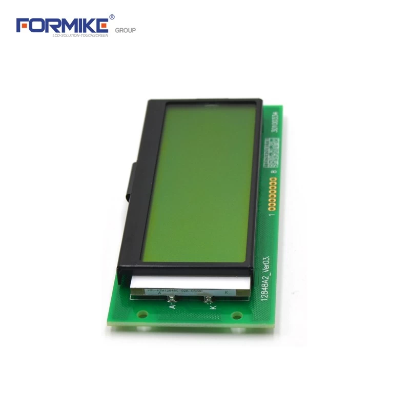 Small 128*48 STN manufacturer Monochrome LCD display screen(WG1204A1SBY1B-B)