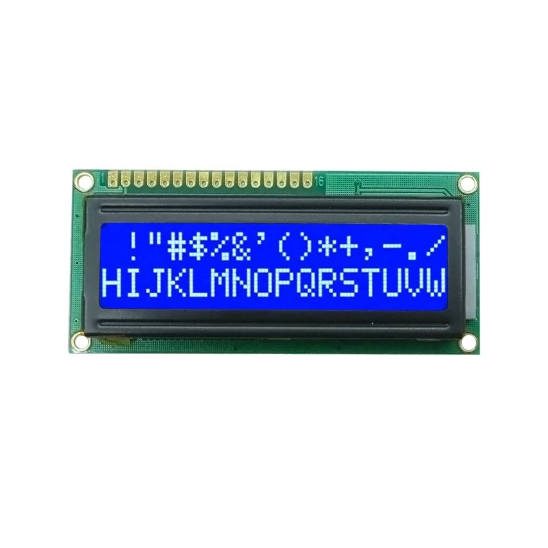 중국 투과형 LCM 1602B COB LCD 모듈 16x2 문자 LCD 디스플레이 (WC1602A1SGW1B-B) 제조업체
