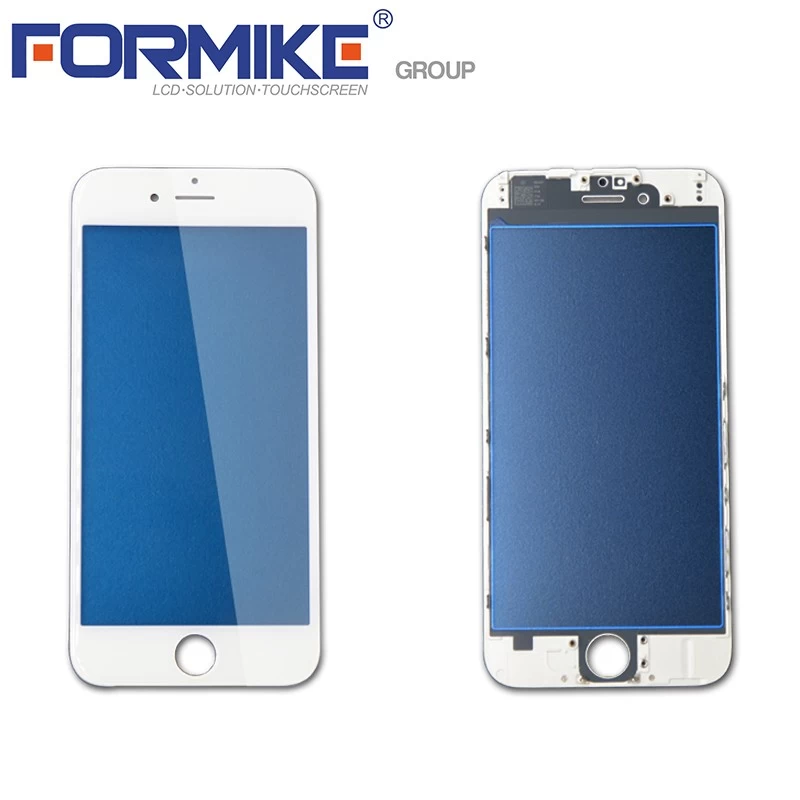 High quality phone Accessories Phone 6 Corning front glass with frame White(iPhone 6 White)