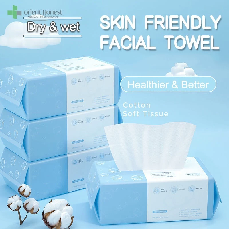 100% Natural Cotton Disposable Face Towel