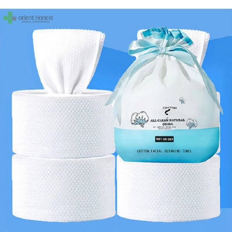 20*20 cm disposable cotton face towel Hubei supplier with ISO13485