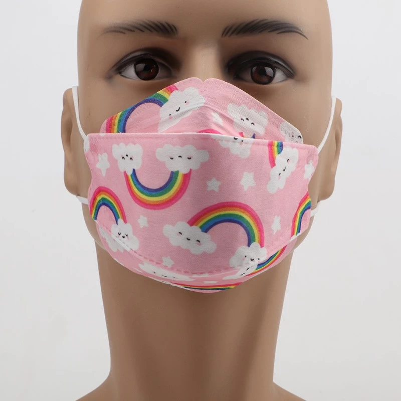 4layers KF94 children mask with printed and with earloops