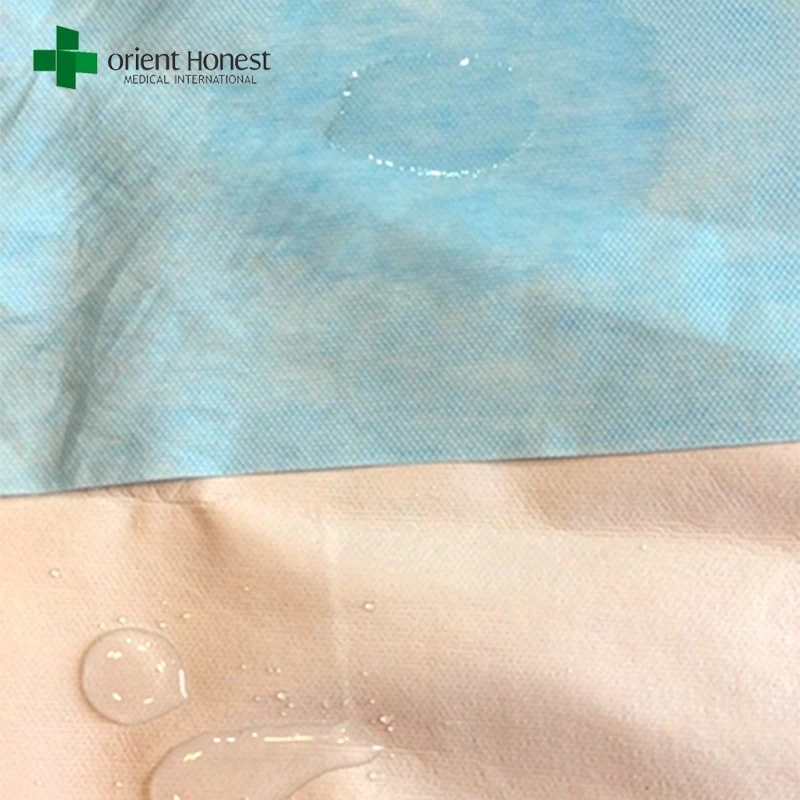 CE ISO approved liquid proof one time use non woven bed cover with elastic ends