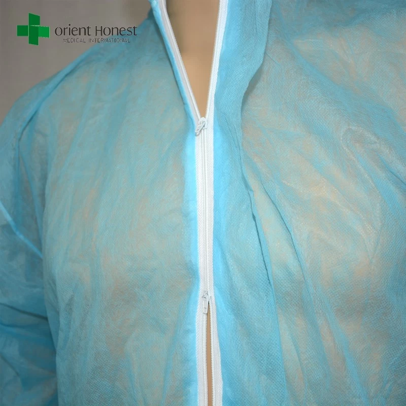 CE/ISO13485 certified PP disposable coveralls,PP28g blue disposable overalls,wholesales cheap disposable dust coverall suit