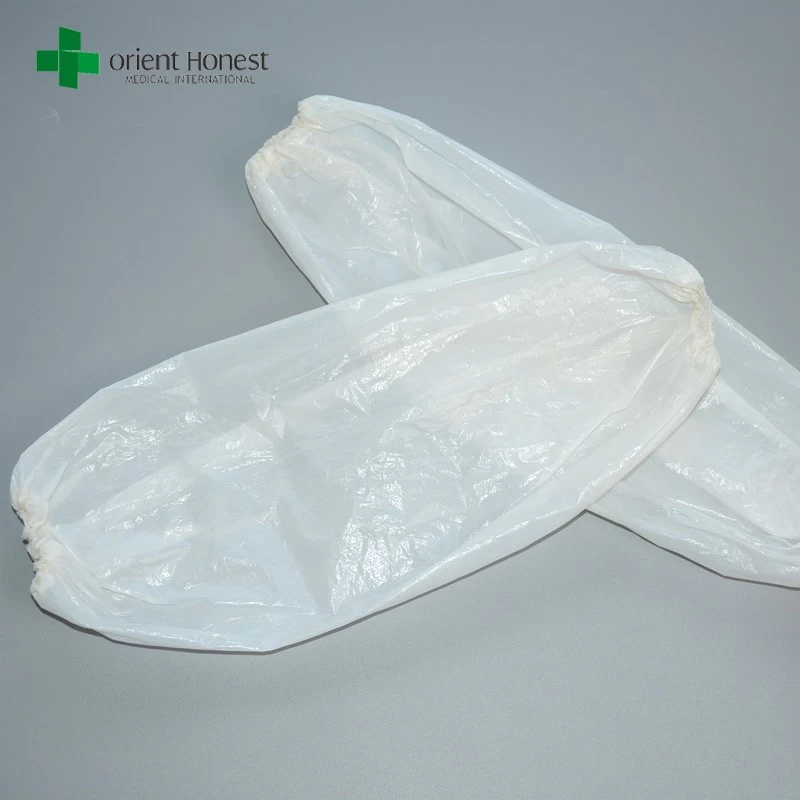 China Disposable White Waterproof PE Sleeves Cover Manufacturers