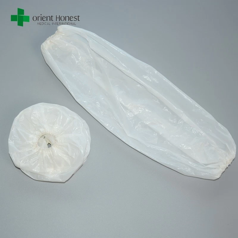 China Disposable White Waterproof PE Sleeves Cover Manufacturers