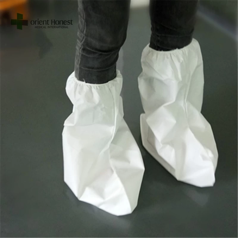 China best factory for fluid resistant white Microporous disposable boot covers