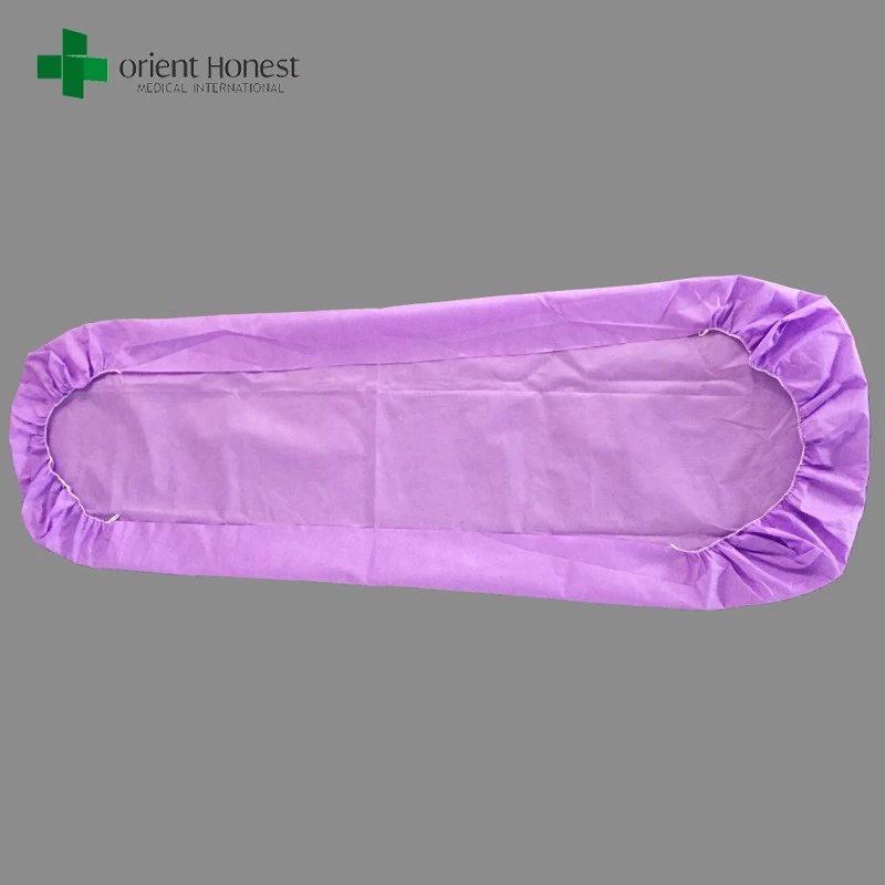 China best manufacturer SMS purple non-woven disposable sheets for hospital medical use