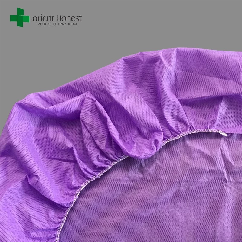China best manufacturer SMS purple non-woven disposable sheets for hospital medical use