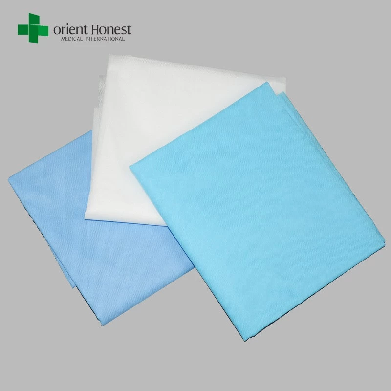 China best supplier for square disposable hygienic bed sheet , blue bed sheet with flat style , sms flat bed sheet for hospital