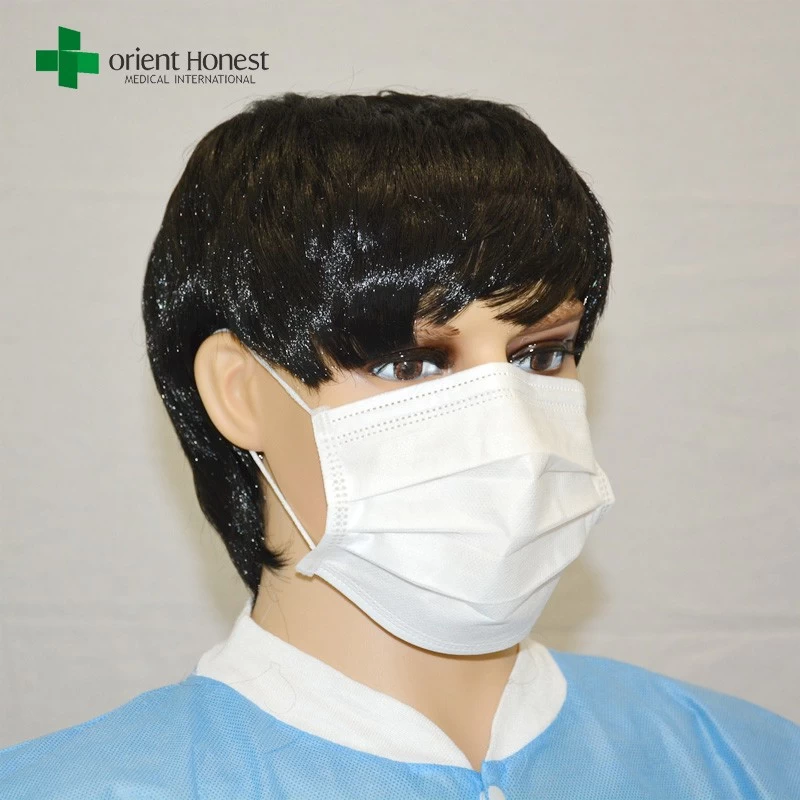 Chine Jetables de Chine non tissé fournisseurs de respiration chirurgicale oreille boucle masque médical fabricant