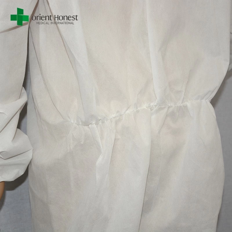 China plant for white disposbale coverall,the best supplier for disposeable suits,lightweight disposable waterproof coverall