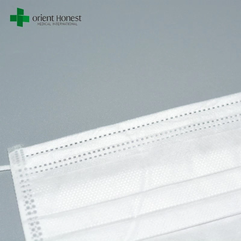 China surgical white ear loop disposable face mask for food service