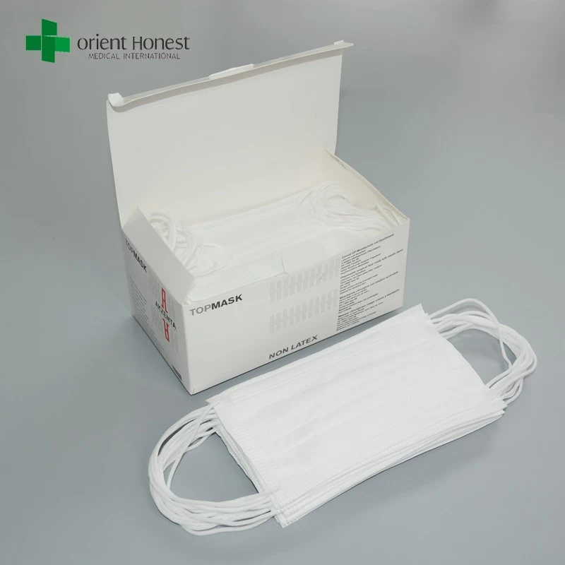 China surgical white ear loop disposable face mask for food service
