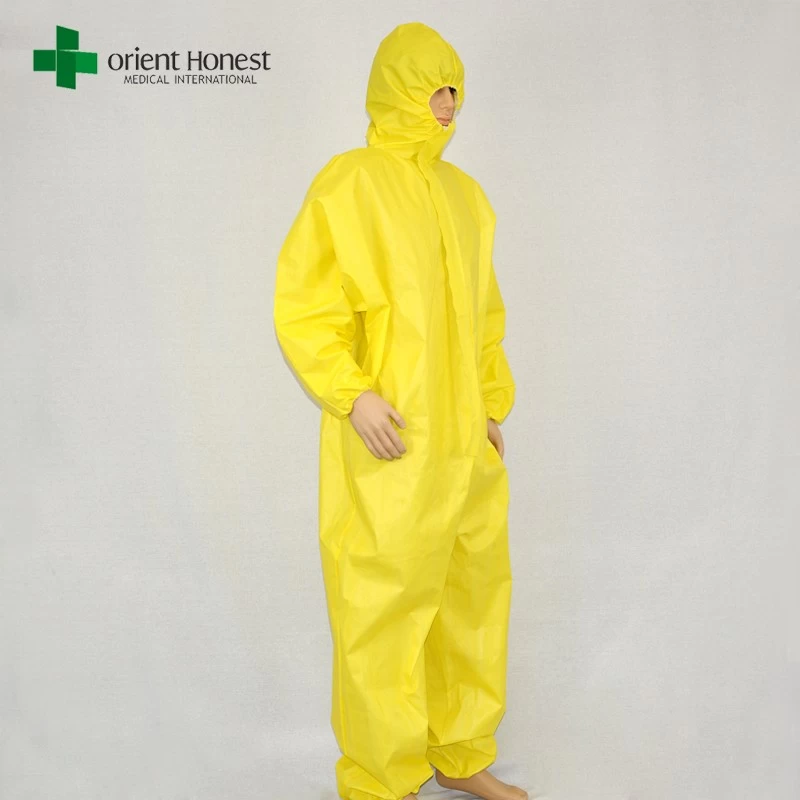 China workwear product type coverall,type 5 type 6 impervious coverall, chemical resistant coverall disposable