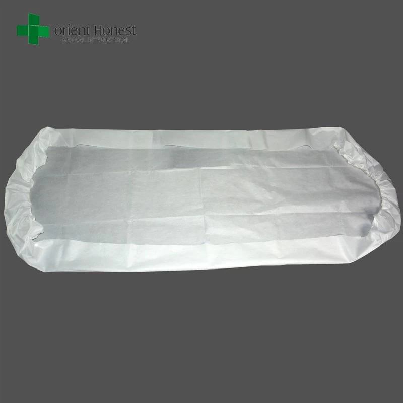 porcelana exportador chino para la hoja desechable resistente al agua, la hoja de cama desechables higiénicos, sábanas de la cama del hospital no tejidas fabricante