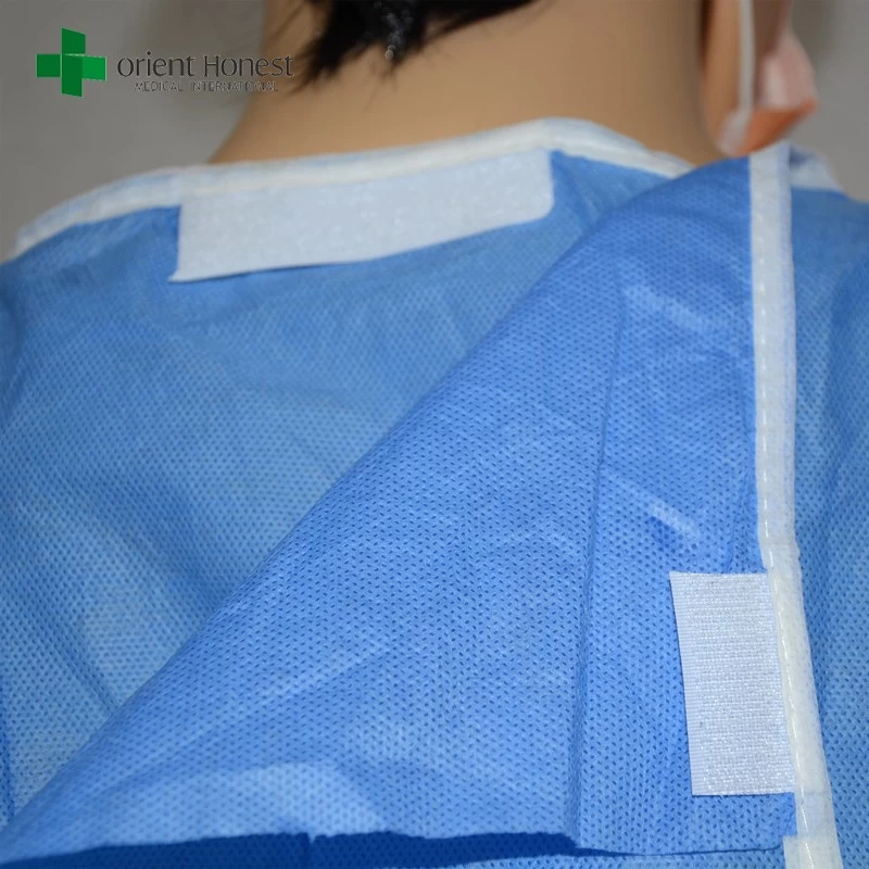 Chinese surgical gown non sterile,disposable SMMS surgery gowns,wholesale SMMS surgical gown