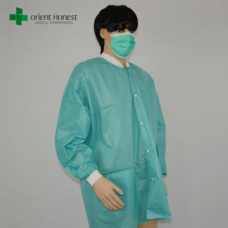 China Chinese vendor for disposable smocks,the best supplier acid resistant lab coat,wholesales disposable chemical lab coat manufacturer