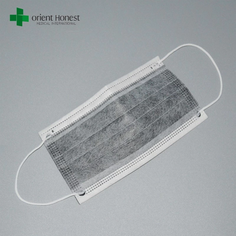 Clean room disposable carbon filter masks , anti-dust 4 ply face mask , 4ply active carbon face mask manufacturer