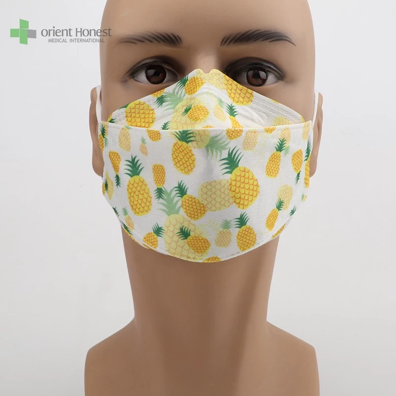 Customized Different Colors Disposable Fish Type KF94 Face mask