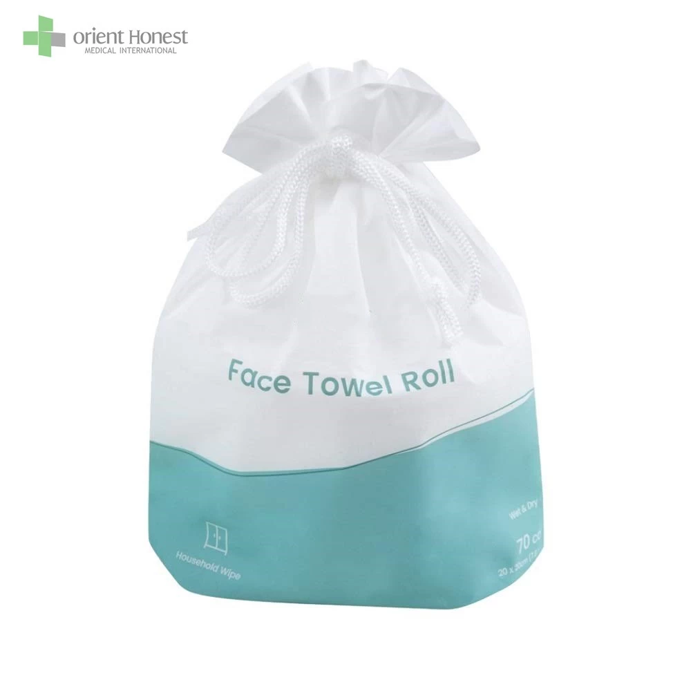 Disposable 100% cotton face towel wet and dry use Hubei wholesaler